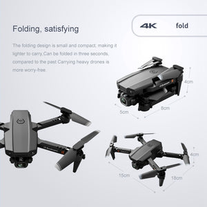 Mini Drone 4K Dual Camera with Wifi FPV HD Drones Air Pressure Altitude Hold RC Quadcopter Foldable Mini Dron for Boy Toys Gifts