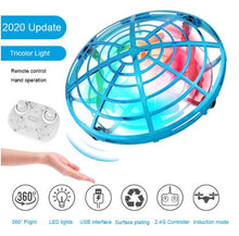 HGRC Mini RC UFO Drone With LED Light Gesture Sensing Electric Flying Quadcopter Anti-collision Induction Dron Toys for children