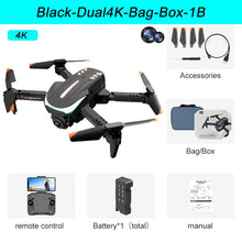 XKJ New K109 Mini Drone Breathing Light 4K Dual HD Camera Automatic Obstacle Avoidance Professional Foldable Quadcopter Gifts