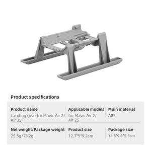 Mavic Air 2/DJI Air 2S Landing Gear Portable Landing Skid Kit Extended Expansion for DJI Mavic Air 2 Drone Accessories