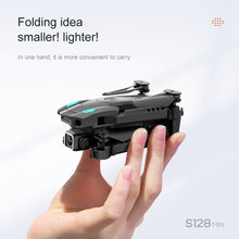 S128 Mini Drone 4K Dual HD Camera Three-Sided Obstacle Avoidance Air Pressure Fixed Height Professional Foldable Quadcopter Toys