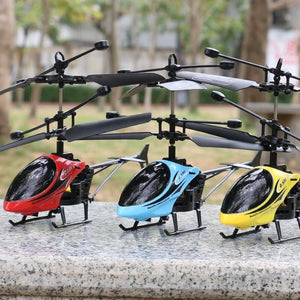 RC Drone with Light Electric Flying Remote Control Helicopter Induction 2CH Mini Quadcopter Plane Aircraft Indoor Outdoor Game