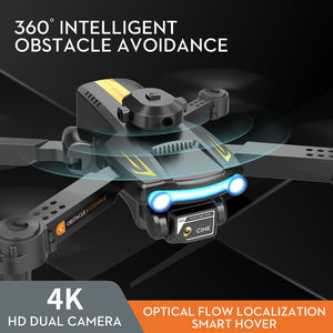 2022 New XT2 Mini Drone 4K Dual Camera Four Side Obstacle Avoidance Optical Flow Positioning Foldable Quadcopter Boy Toys Gift