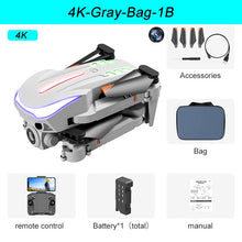 XKJ New K109 Mini Drone Breathing Light 4K Dual HD Camera Automatic Obstacle Avoidance Professional Foldable Quadcopter Gifts