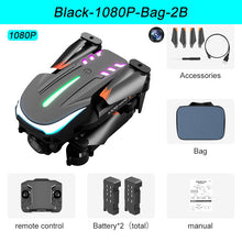 XKJ New K109 Mini Drone Breathing Light 4K Dual HD Camera Automatic Obstacle Avoidance Professional Foldable Quadcopter Gifts