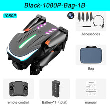 XKJ New K109 Mini Drone Breathing Light 4K Dual HD Camera Automatic Obstacle Avoidance Professional Foldable Quadcopter Gifts