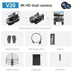 New Mini Drone 4k Profesional HD Dual Camera fpv Height Keep Drones Photography Rc Helicopter Foldable Quadcopter Dron Toys