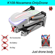 XKJ New K109 Mini Drone Breathing Light 4K Dual HD Camera Automatic Obstacle Avoidance Professional Foldable Quadcopter Gifts