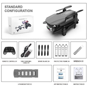 Mini Drone 4K 1080P HD Camera WiFi Fpv Air Pressure Altitude Hold Foldable Quadcopter RC Dron Kid Toy Boys GIfts