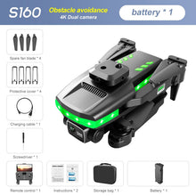 S160 Mini Drone 4K HD Camera Four-sided Obstacle Avoidance Air Pressure Fixed Height Professional Foldable Quadcopter Toys